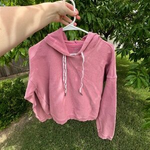 Aerie Ribbed/Corded Hoodie